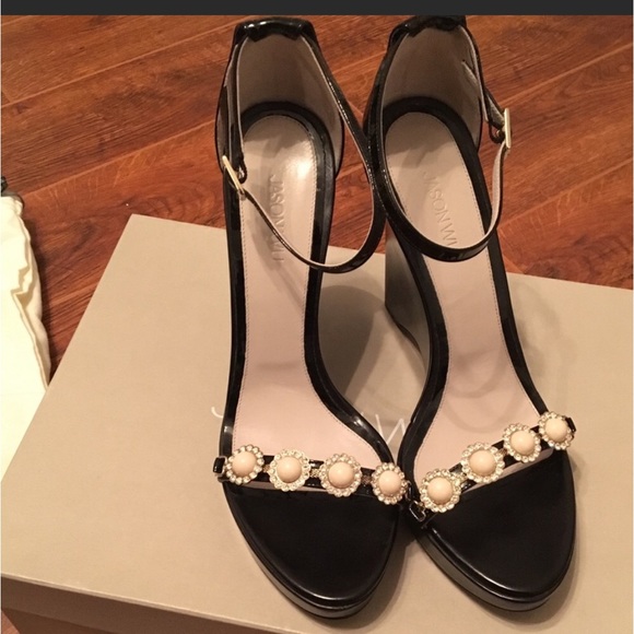 Jason Wu's pearly Strap Wedge Brand New in the Box Size 10 - Picture 3 of 8
